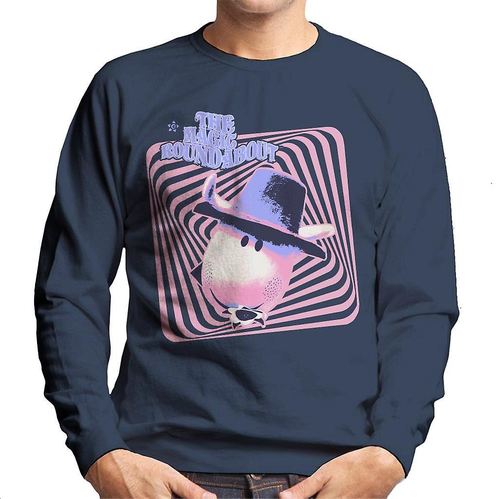 The Magic Roundabout Ermintrude Psychedelic Lines Men's Sweatshirt