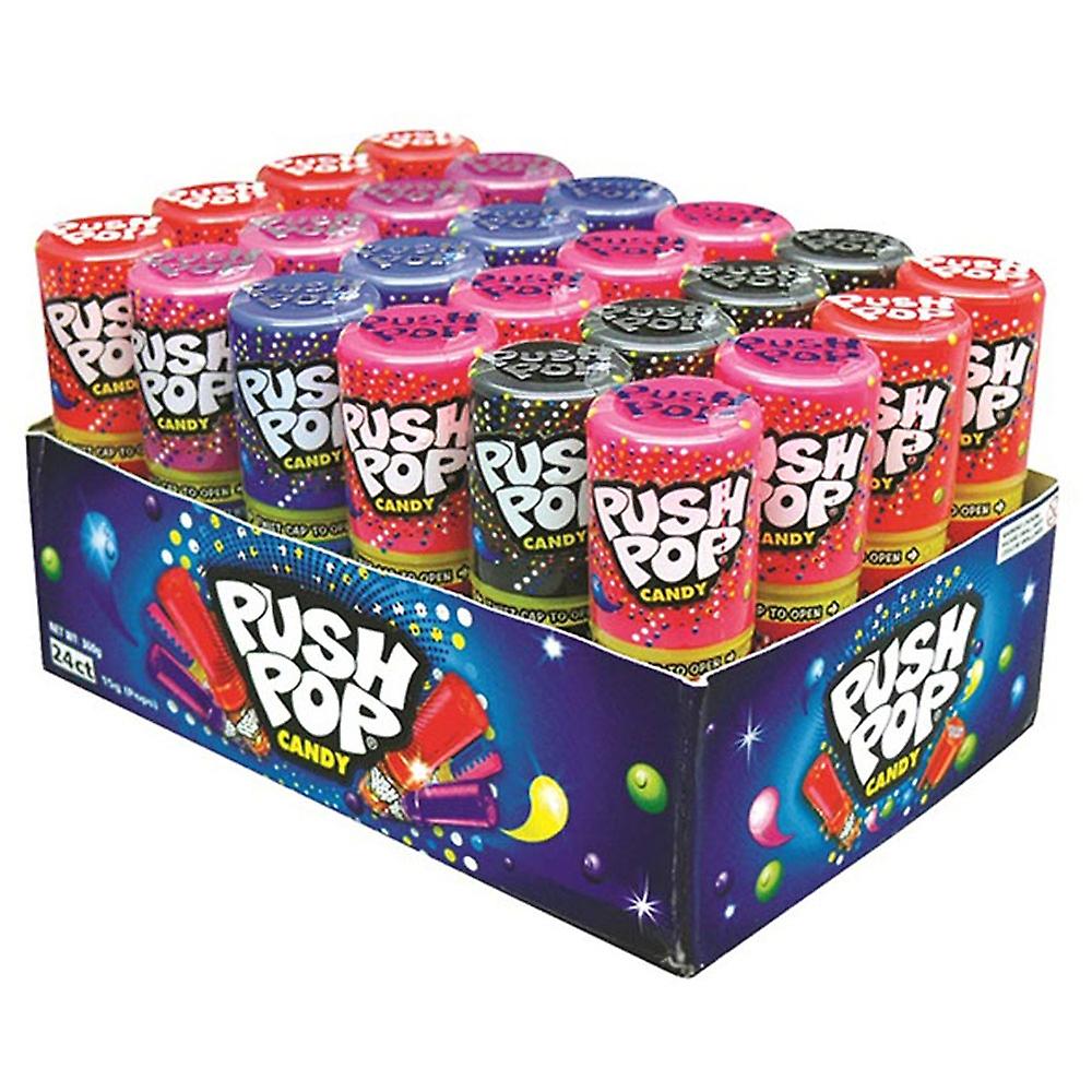 Push Pops 24 Pieces Plastic Container That Pushes the Pop Up From the Bottom