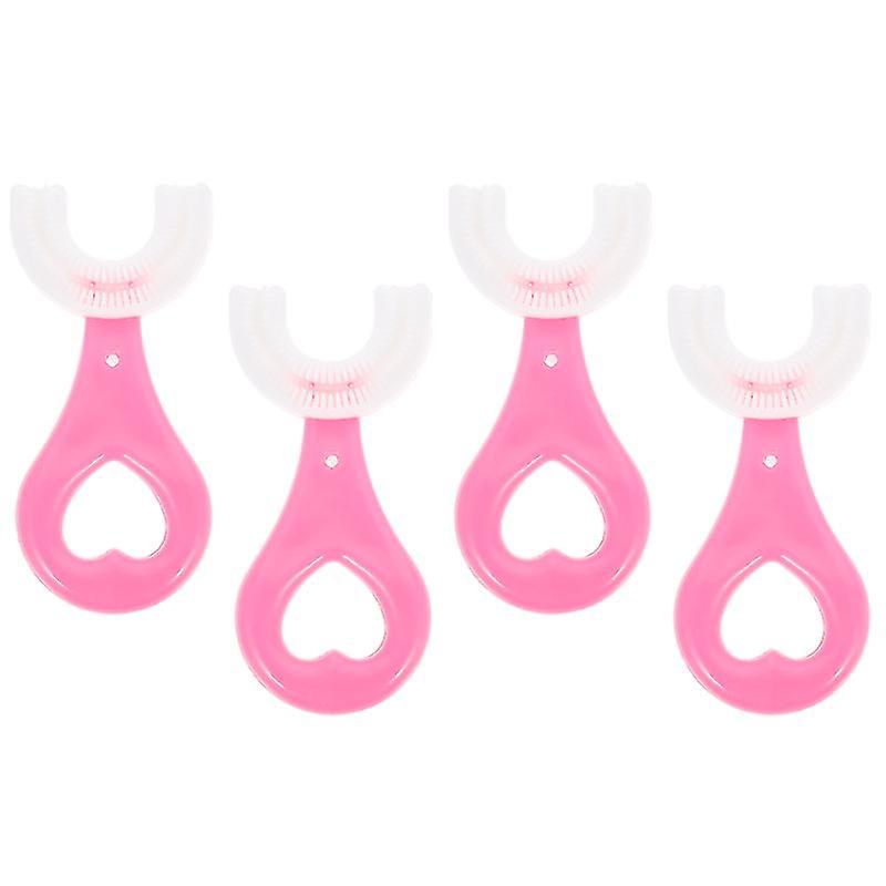 4pcs U-shape Toothbrush For Travel