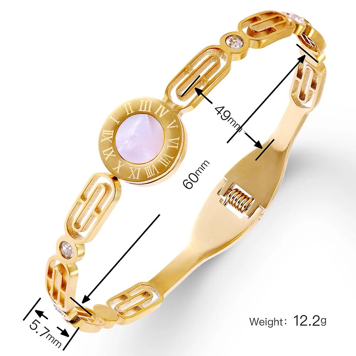 Chic Steel Bracelet - Modern Pattern, Durable & Stunning