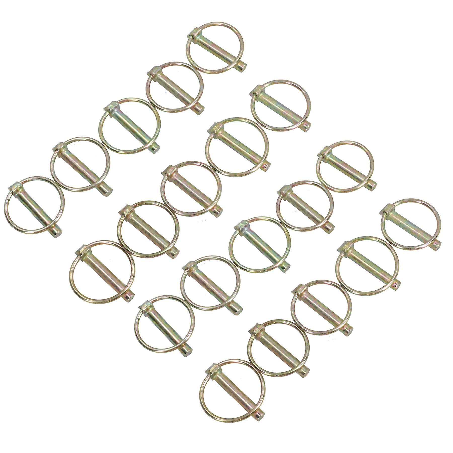 8mm Lynch Pins Clip Clamp (linchpin) Linkage Locking Pin 20pc Tractor Trailers