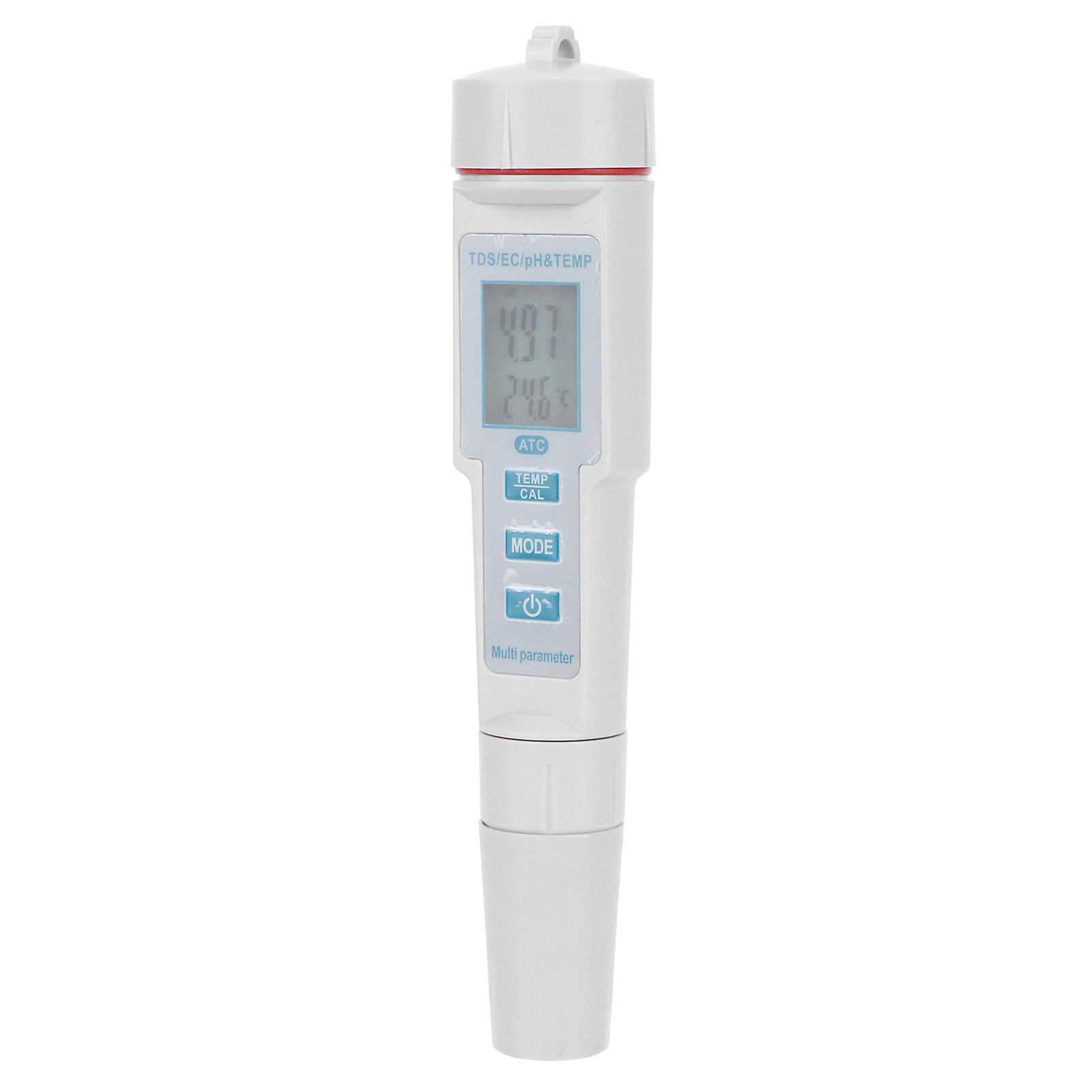 Multifunctional Meter 4 in 1 Water Quality Test Pen PH/EC/TDS/TEMP Tester for Swimming Pool Drinking Water Laboratory