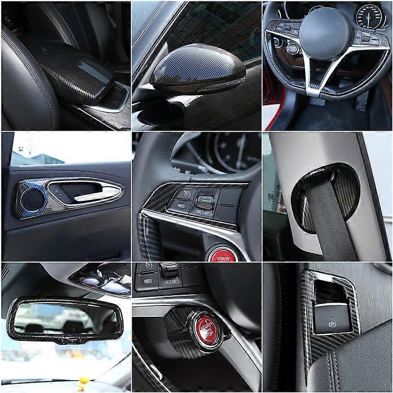 Compatible with Lexus NX 2022 2023 ABS Carbon Fiber Interior Center Console Gear