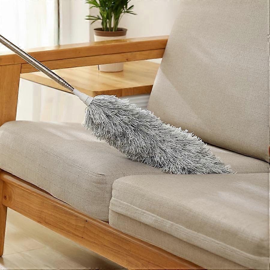 Superflexible Microfiber Duster - Telescopic Extension Pole, Reusable Washable Brush - Effortlessly Clean High Ceilings, Furniture, Cars & More - Perf