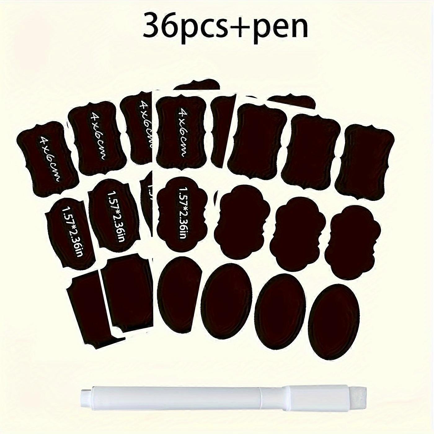 36個の保存容器、ペンと蓋付きの再利用可能な食品保存容器ラベル、防水性と積み重ね可能な大きな食品密封ボックス、スパイス、チーズ、