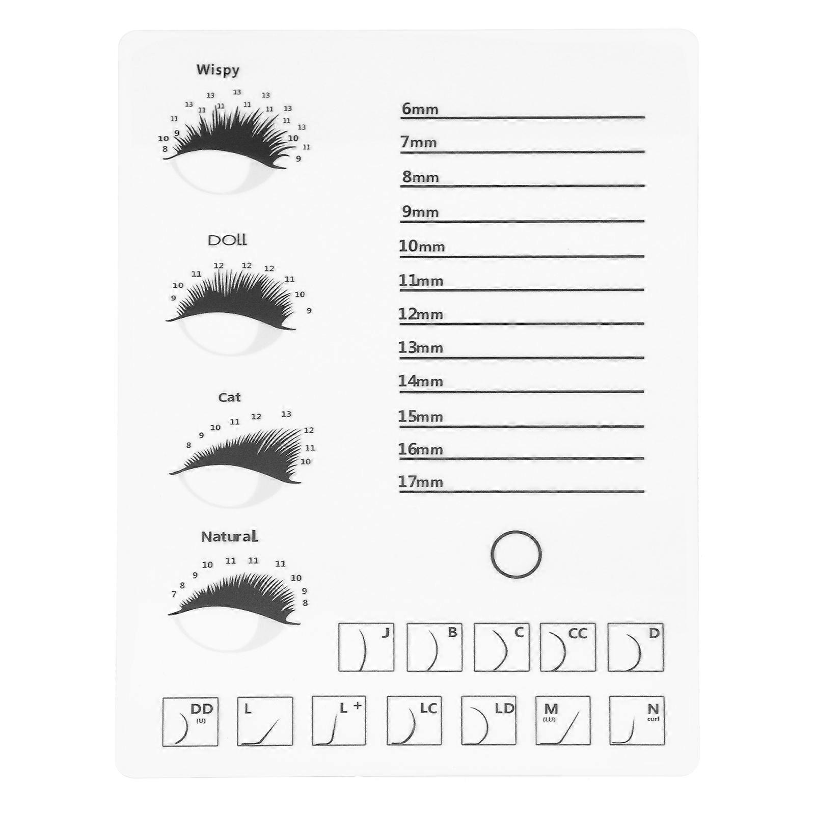 Lash Trays Eyelash Extension Plate Eyelash Extension Pallet False Lash Display Stand Eyelash Display Board Acrylic Lash Tray