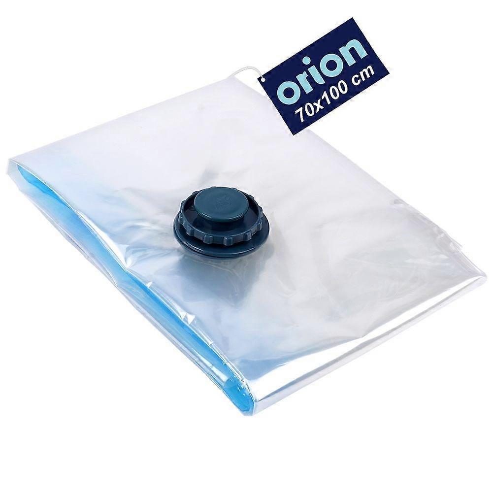 Space-saving vacuum bag for clothes and bedding