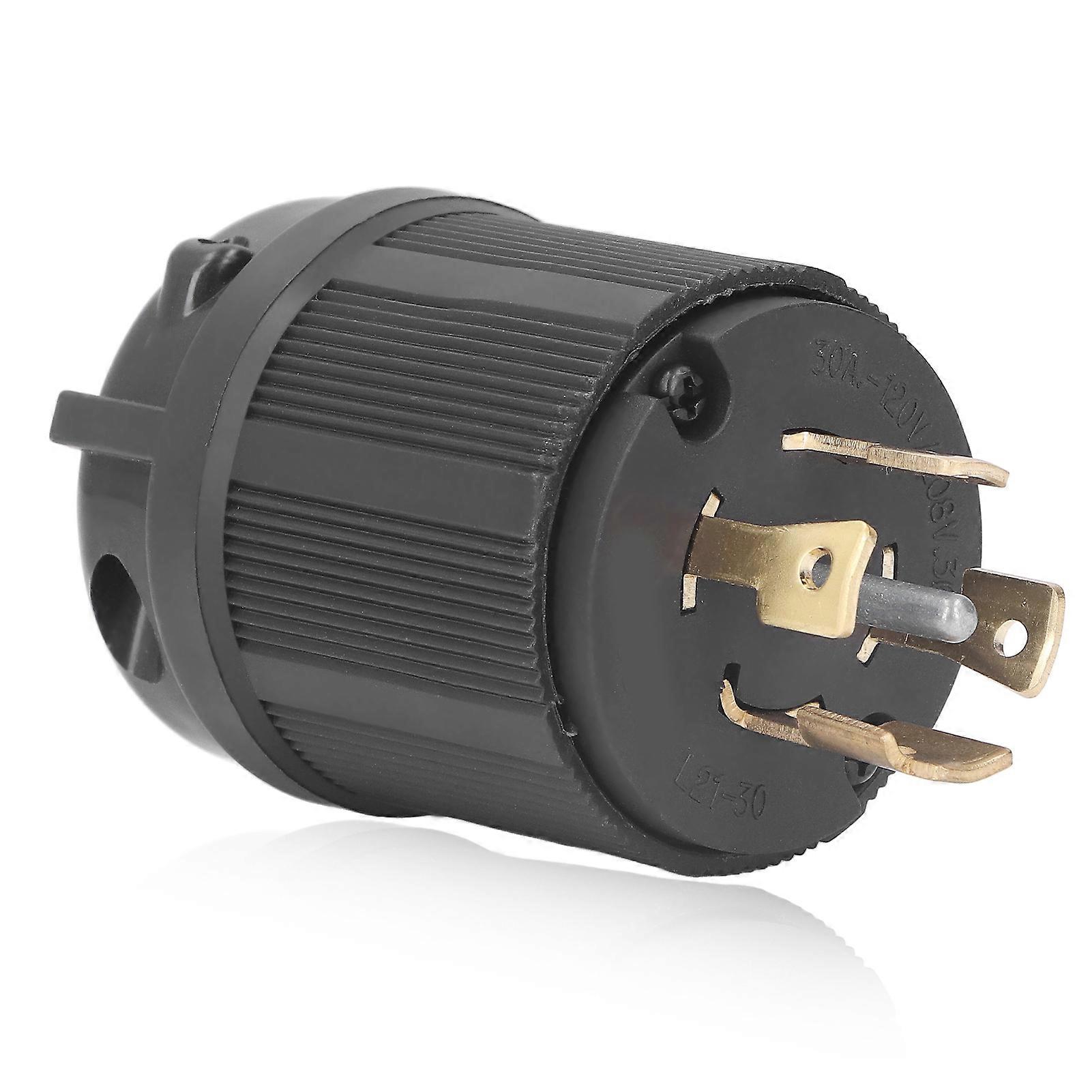 Locking Plug US Standard 5 Holes Adapter NEMA L21?30 30A 120 208V for Appliances