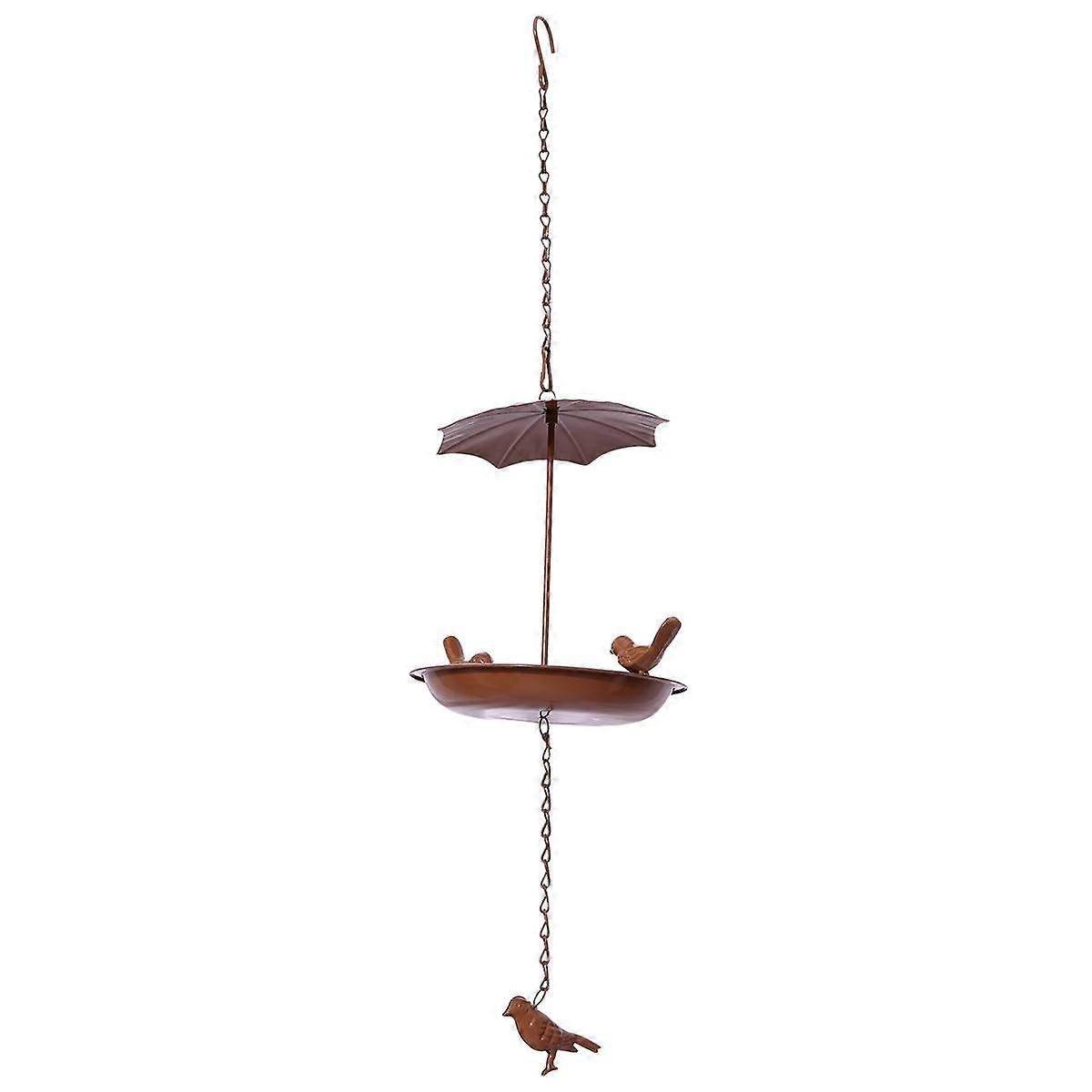 Hanging Bird Bath Hanging Bird Feeder Metal Bird Baths for Ourdoors Hanging Tray Bird Bath Tray or