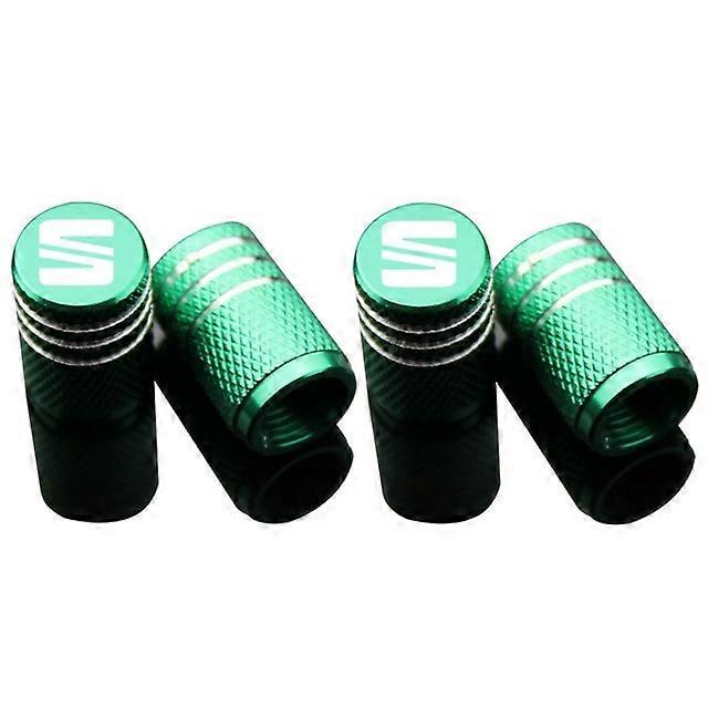 4pcs/Set Car metal Wheel Tire Air Valve Core Caps for Seat Leon 5f Ibiza 6l 6j Leon 1p Cushion Altea Xl Leon Mk3 Ibiza fr Arona shry
