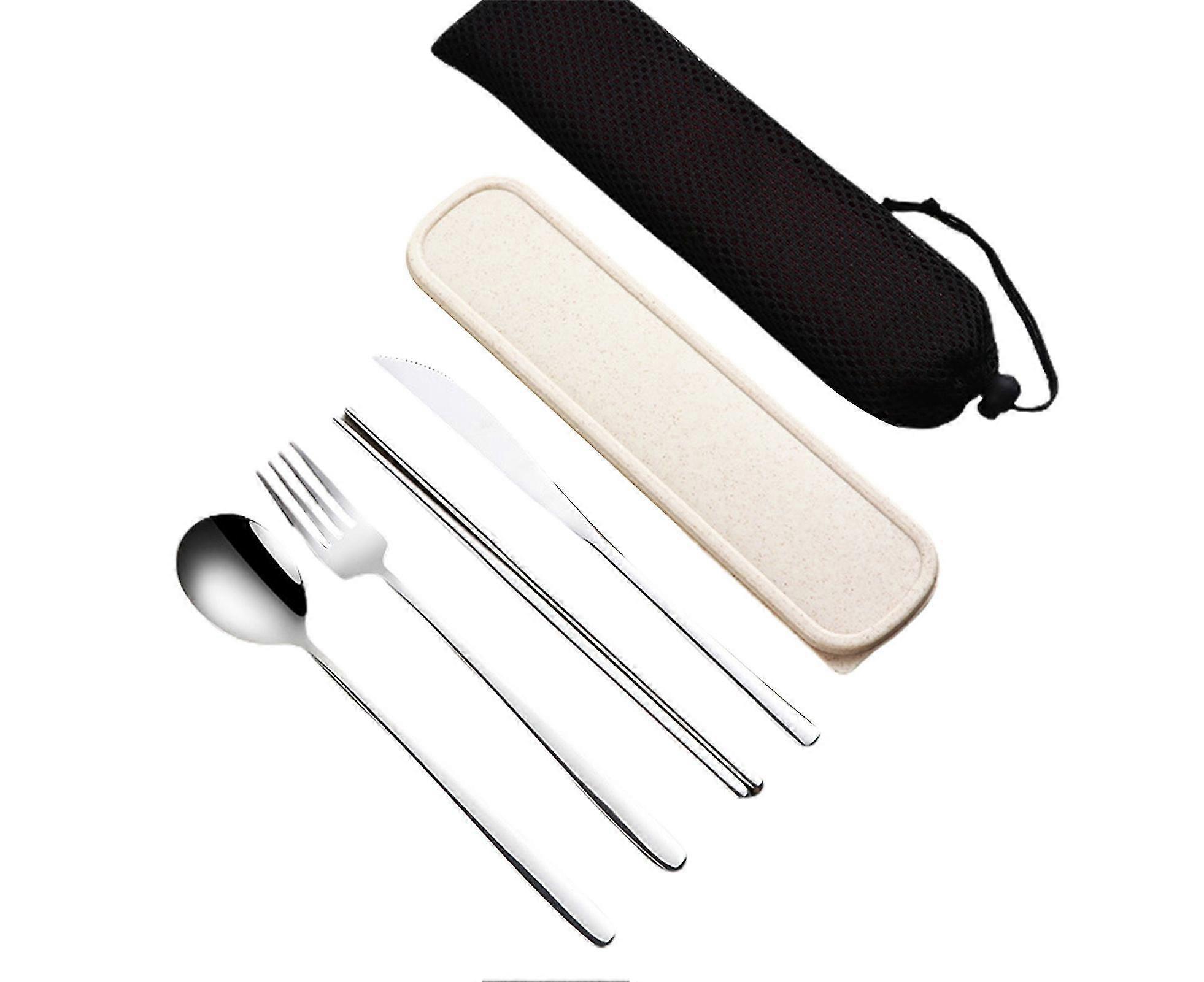 1 Set Useful Meat Fork Smooth Surface Spoon Chopstick Fork