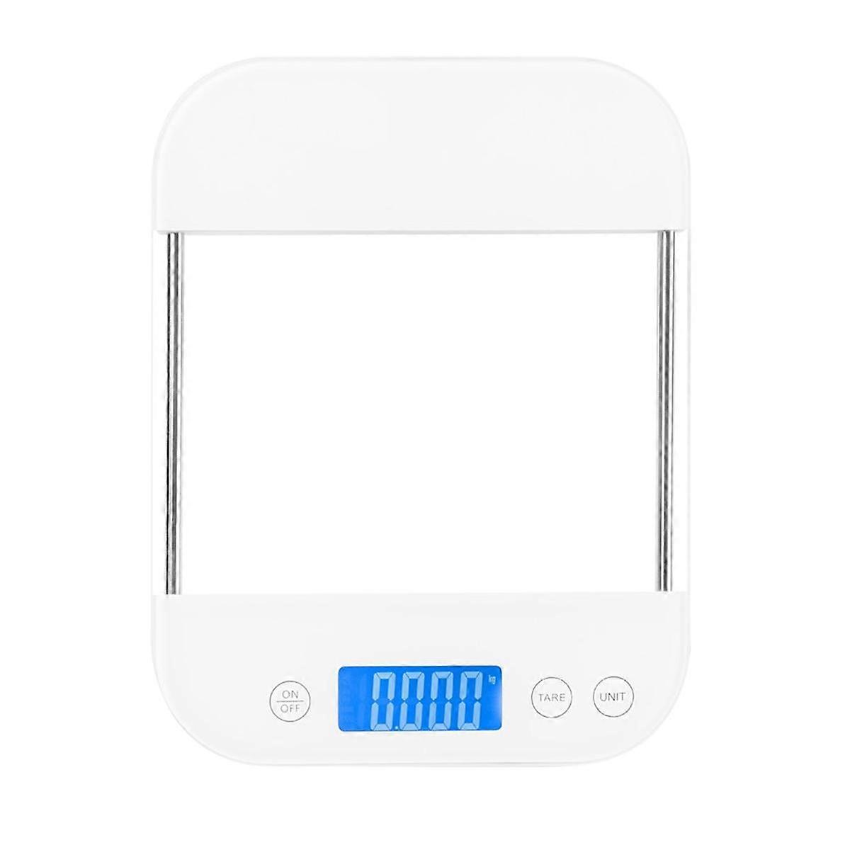 Digital Scale Ounces Grams Rechargeable Waterproof Anti-Collision Glass Panel Charging Baking Scal