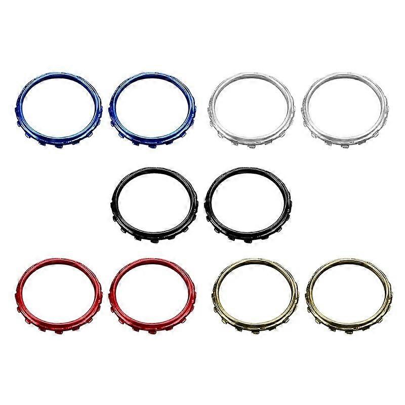 2pcs Chrome Custom Thumbstick Circle Accent Rings Compatible Microsoft-Xbox One Elite Controller -XONE E Repair Replacement