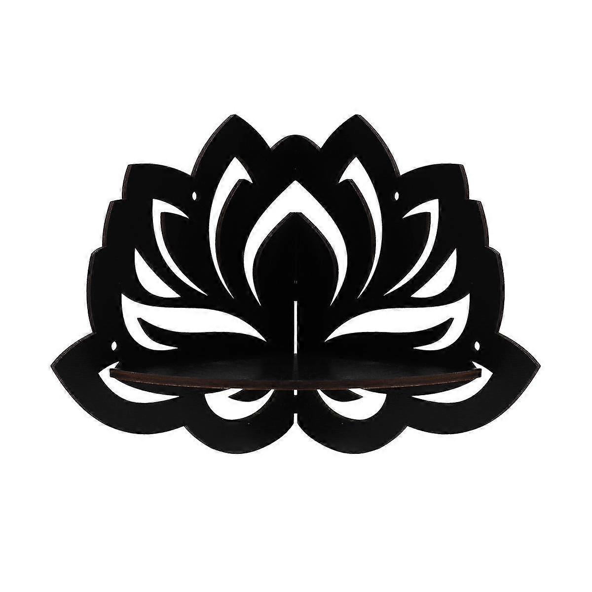 ロータスフローティングコーナーシェルフゴシックハロウィーンデコレーションウォールハンギングシェルフクリスタルディスプレイシェルフホームウォールデコレーション