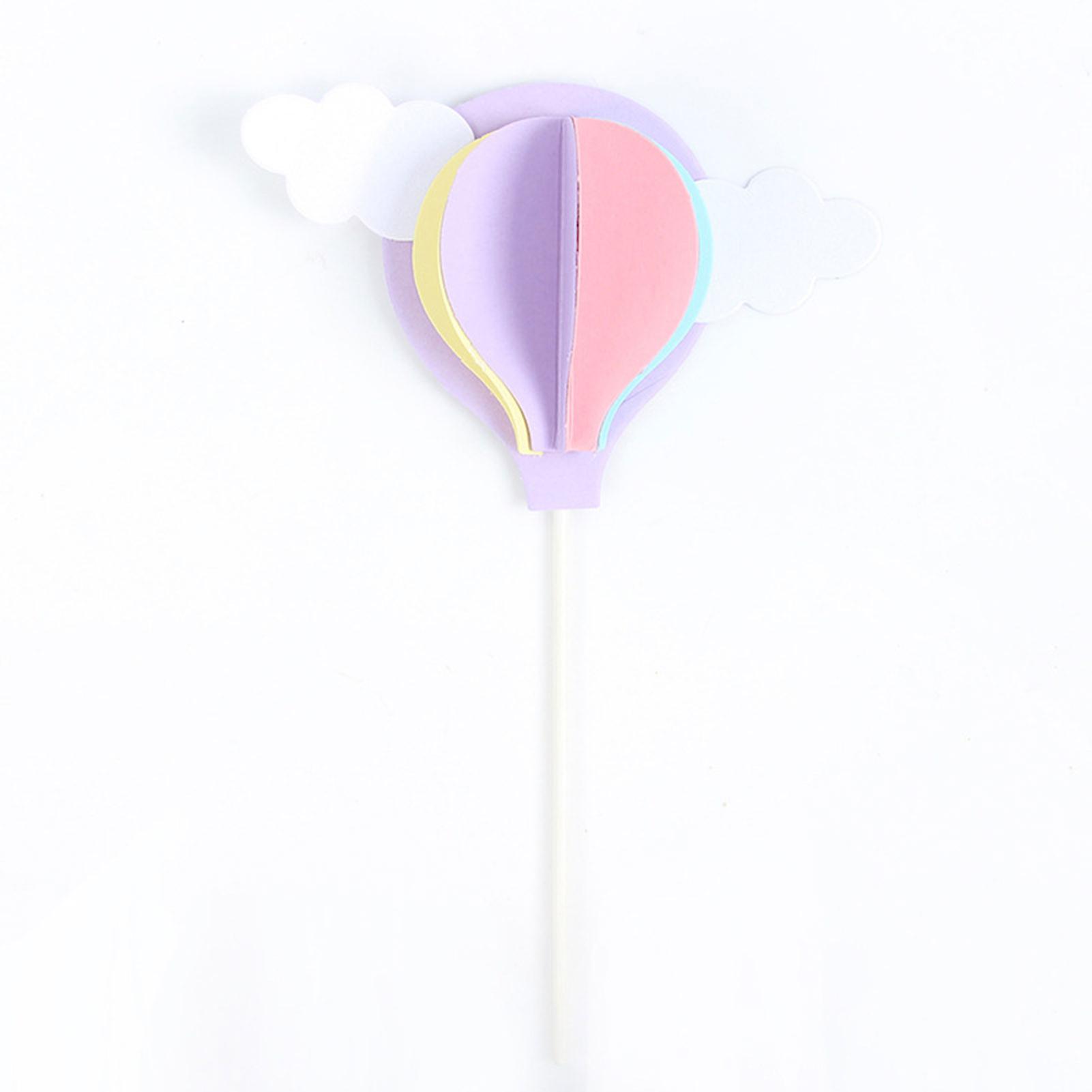 Colorful Balloon Cake Decor Lovely Appearance Cake Ornament for Birthday Parties Cake