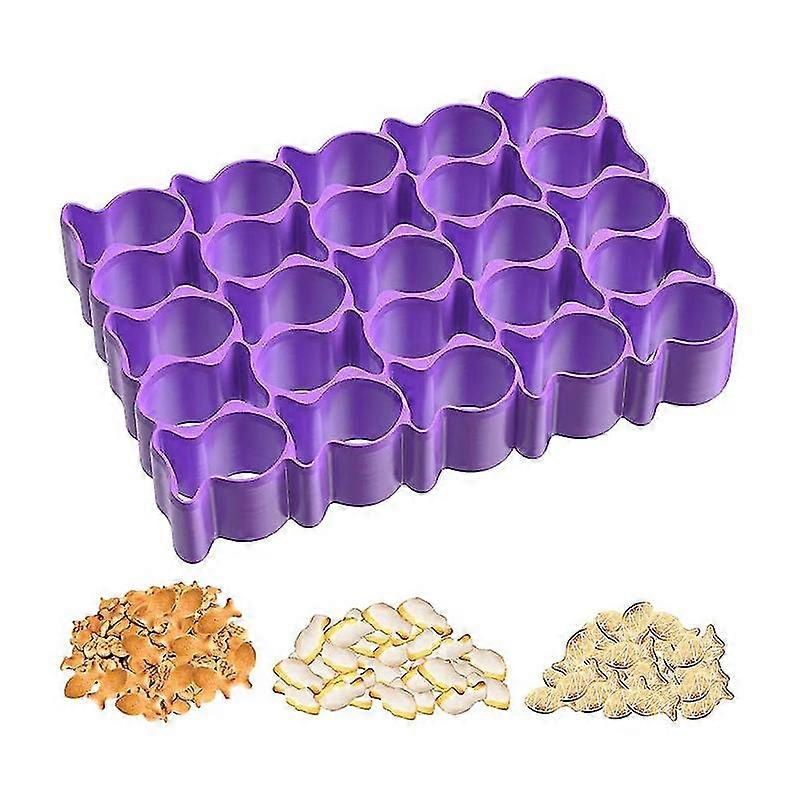 Goldfisch Ausstechform, 25-Gitter Mini Fisch Ausstechform, Tier Ausstechform, Backform