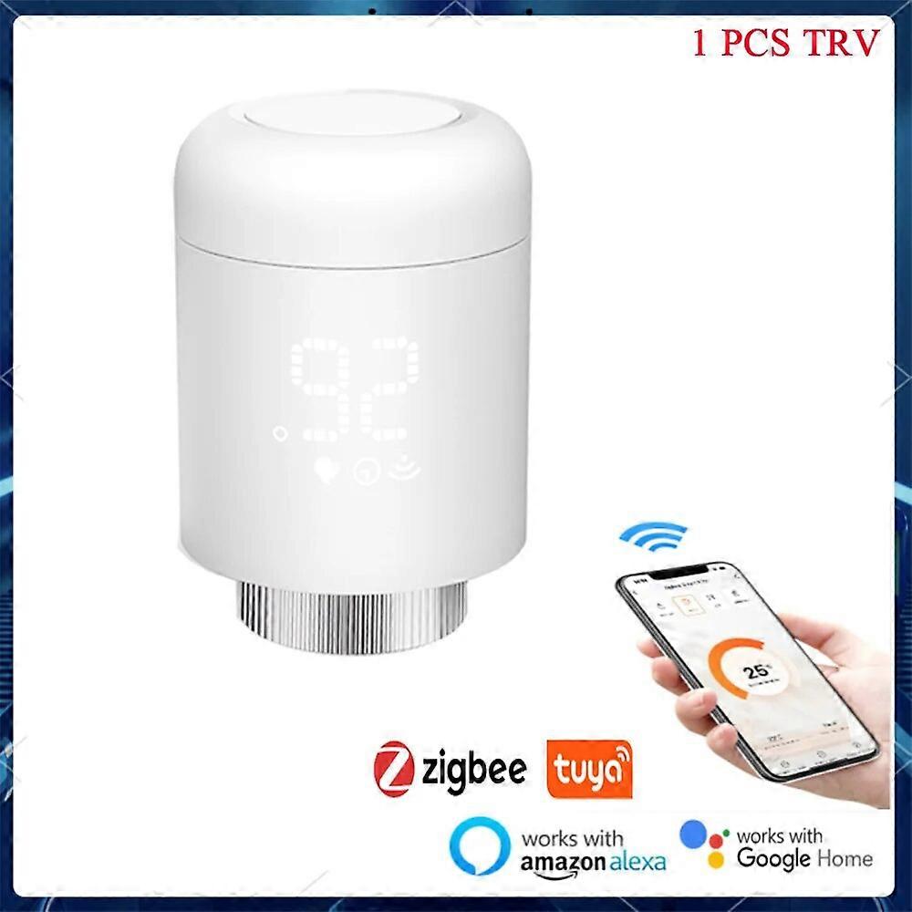 Tuya Zigbee Thermostatic Radiator Valves Intelligent Wireless App Control Heating Thermostat Temperature Controller Radiator