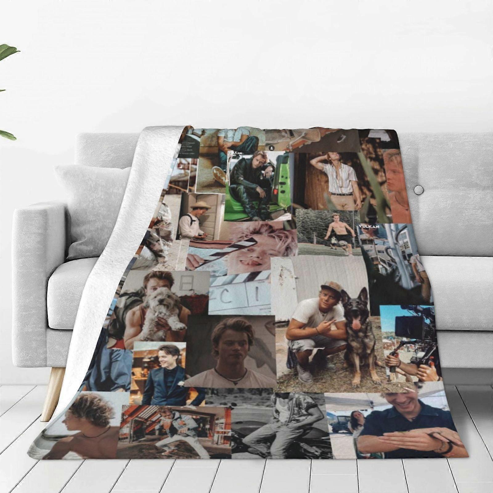 Rudy Pankow Fleece Throw Blanket, Ultra Soft Cozy Luxury Fuzzy Blanket For Couch Bed Sofa, Lightweight Warm Plush Blankehufhf421