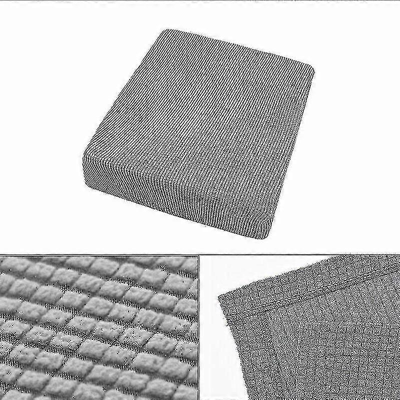 1 Seatr Sofá elástico Asiento Cojín Cubierta Sofá Slipcovers Protector (caqui)