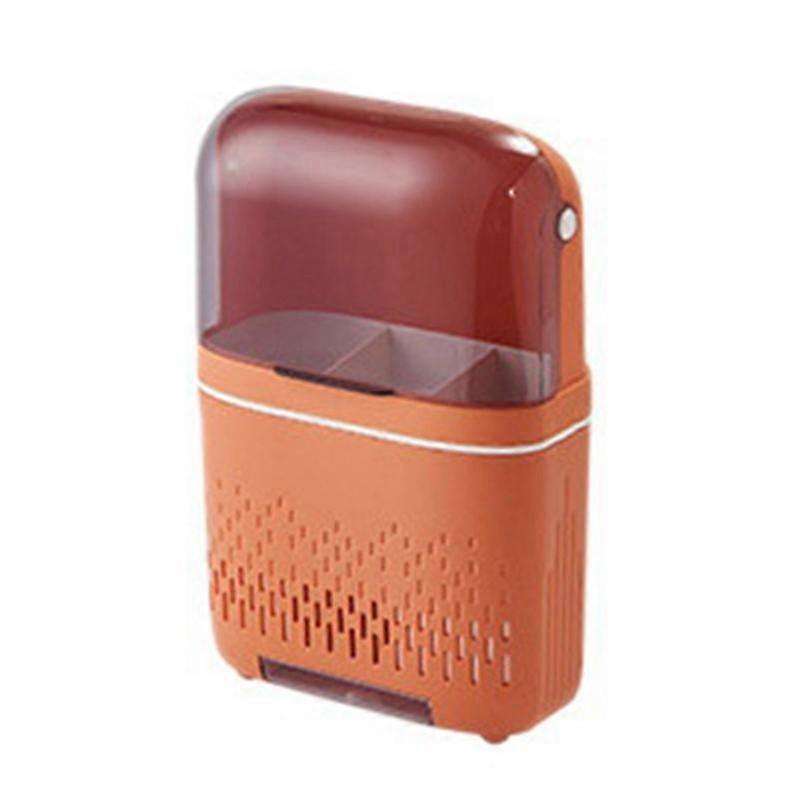 Multifunctional Dustproof Tableware Rack Knife Holder(orange)