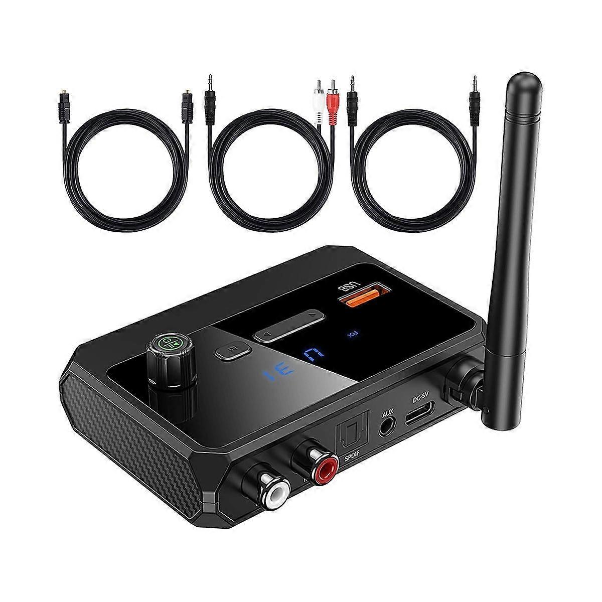 Bluetooth Adapter for Stereo Receiver - Bluetooth 5.3 Receiver, Wireless Audio Adapter for Home Ste