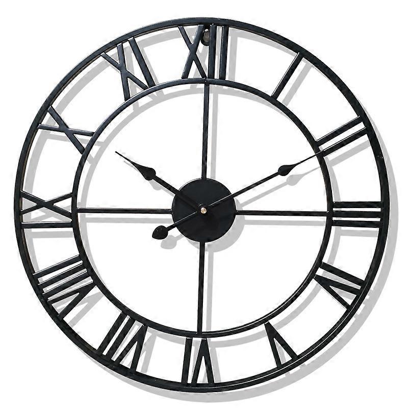 Wall clock retro-black 40CM