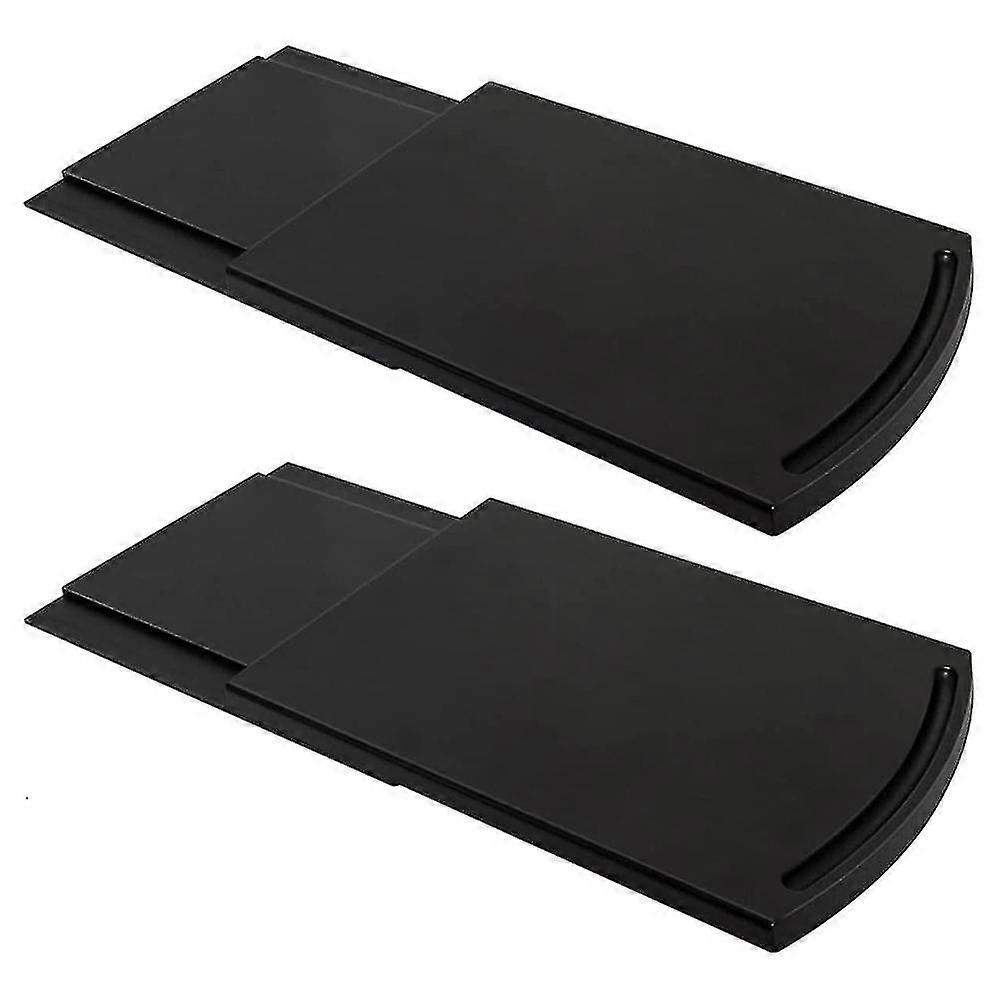 2 Pcs Kitchen Sliding Tray For Coffee Maker, Appliance Coffee Maker With Rolling Wheels