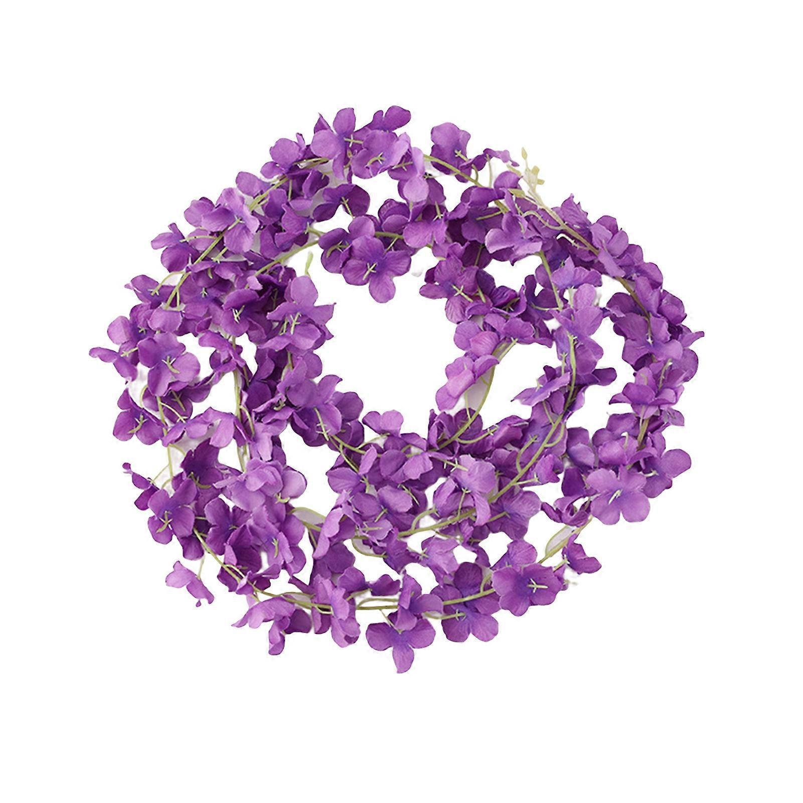 Outdoor Artificial Flower Simulated Realistic Eye-catching Easy Care Non-fading Decorative Multicolor Simulation Vine Artificial Flower Rattan Home De