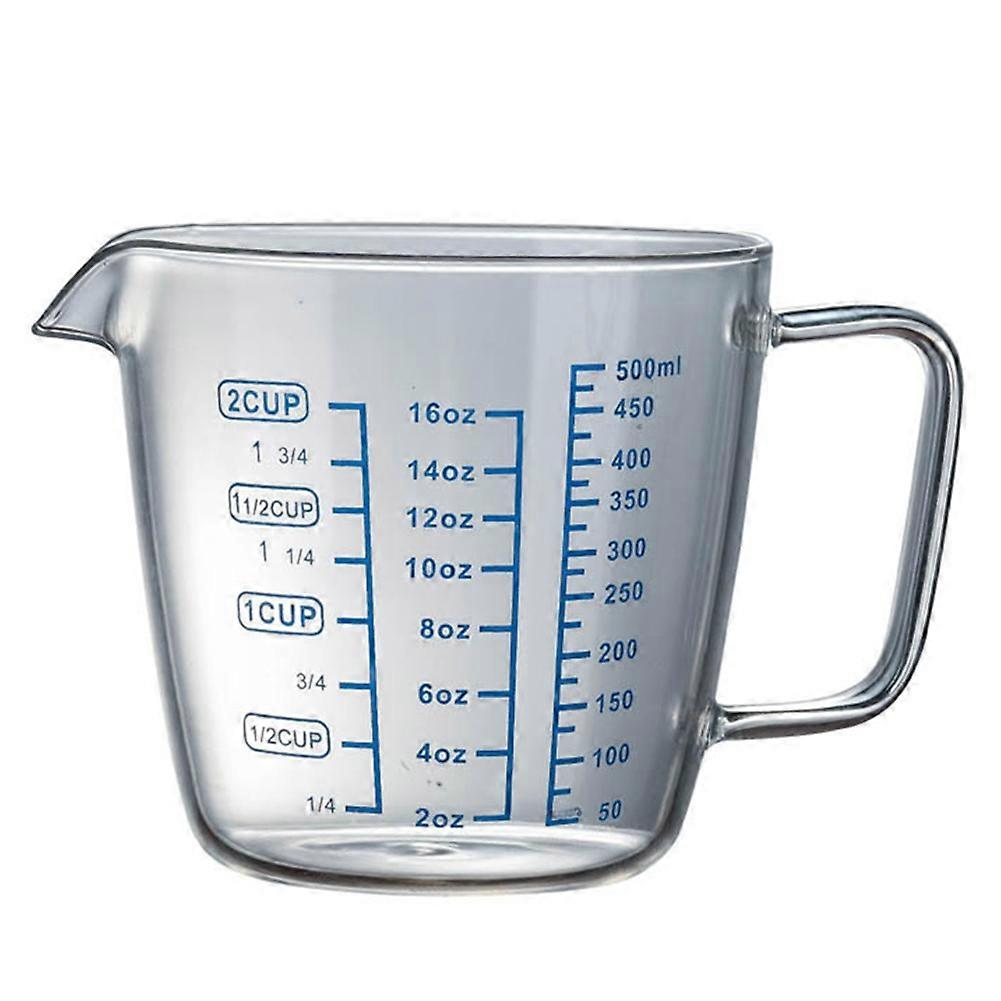 250ml 500ml Heat-resisting Glass Measuring Cup Milk Scale Microwave Measure Jug  KAESI