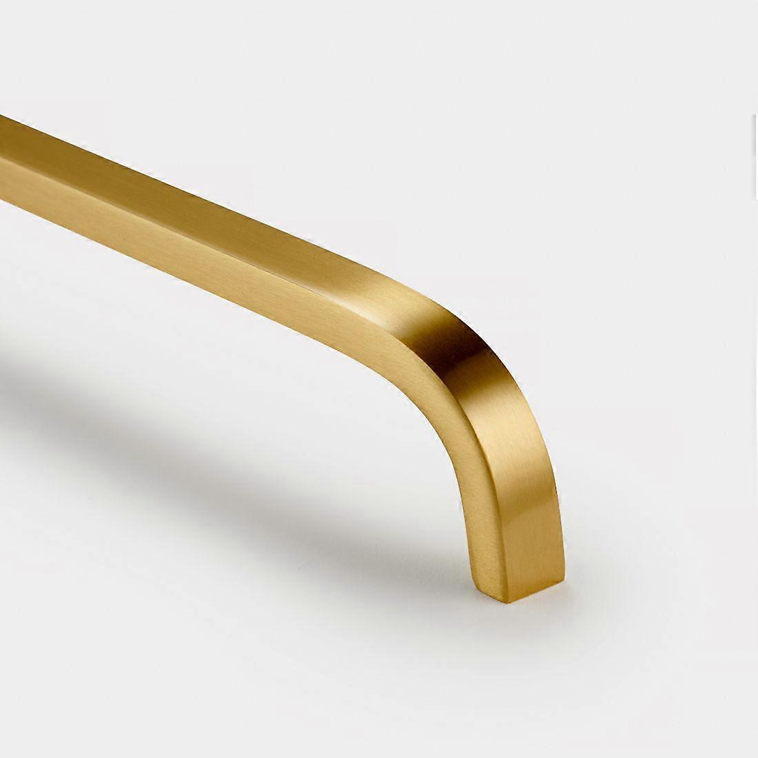 Brass Curved Cabinet Handles in Gold - 288mm