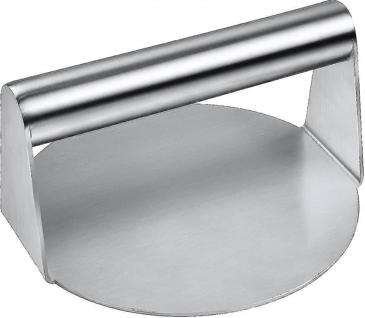 Less Steel Burr Press, Round Smash Burr Press, Griddle Accessories Kit For Flat Top Grill, Hamburr Patty Mak