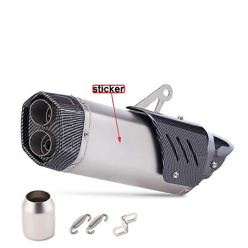 Slip On 51mm Motorcycle Exhaust System Muffler Modified Pipe Middle Connection For Ninja S8 YZF R3 R1 R6 CBR125 GSXR125 CBR~20388