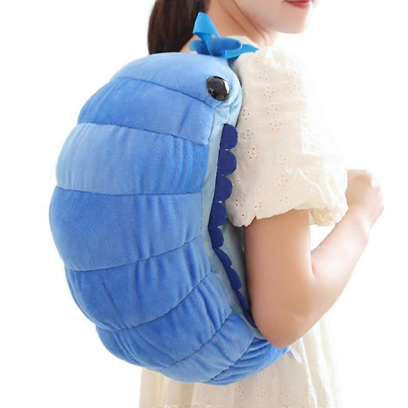 Stuffed Animal Backpack Creative Caterpillar Plush Novelty Backpack Lightweight Zippered Bag With Adjustable Strap