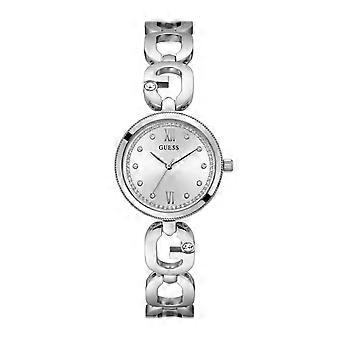 Guess Uhren Damen stärken Damenuhr Analog Quarz mit Edelstahlarmband GW0759L1