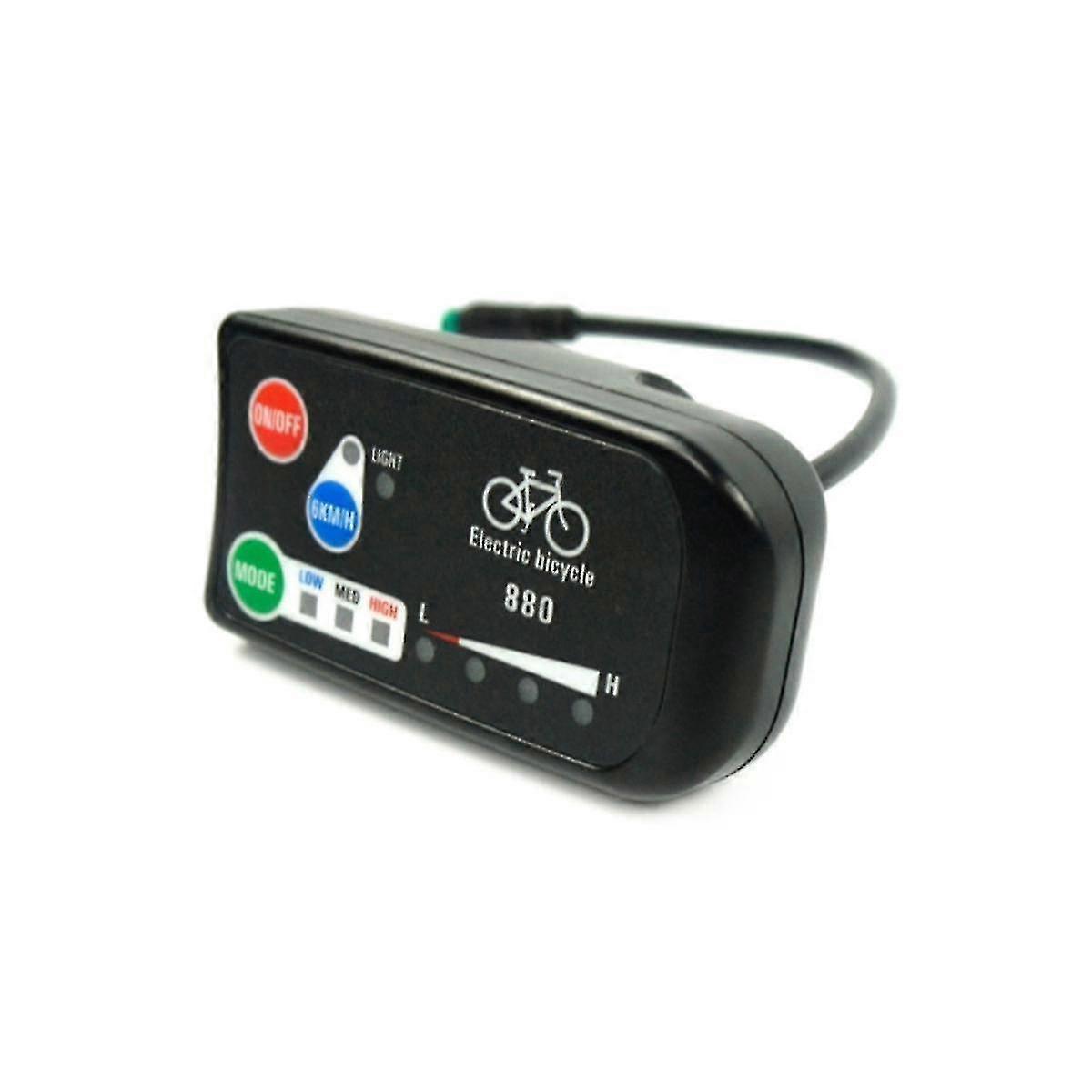 Electric Bicycle Display 36v 48v Ebike Ligent Control Panel Lcd Display Led880 Waterproof Controller