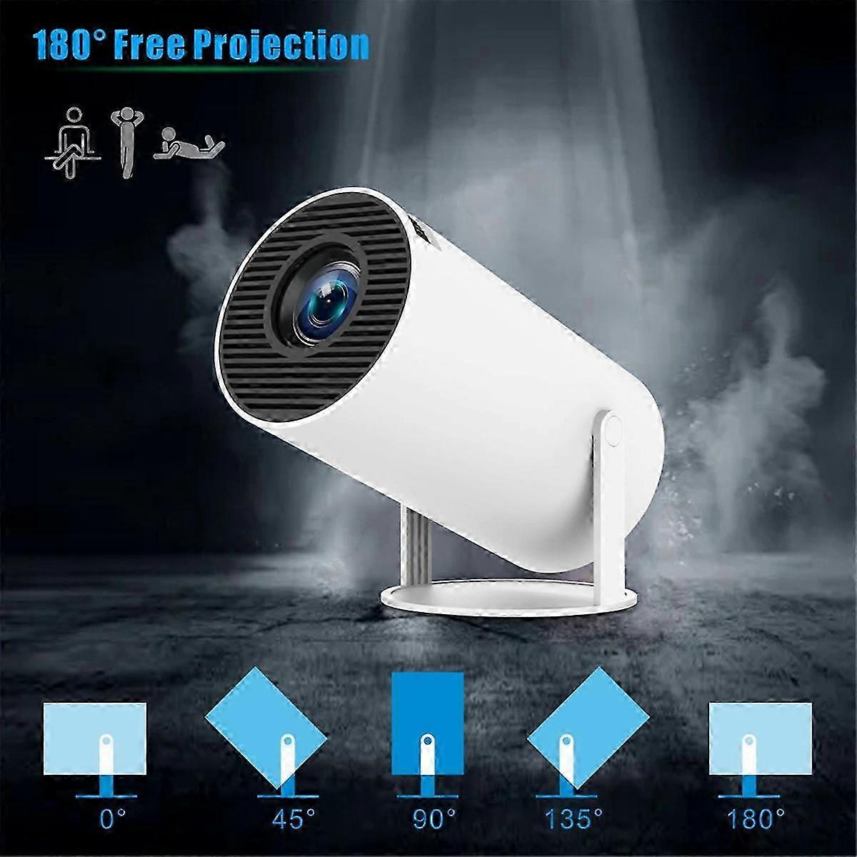 HY300 PROプロジェクター 4K Android 11 デュアルWifi6 Allwinner H713 BT5.0 1280x720 ホームアウトドアシネマプロジェクター