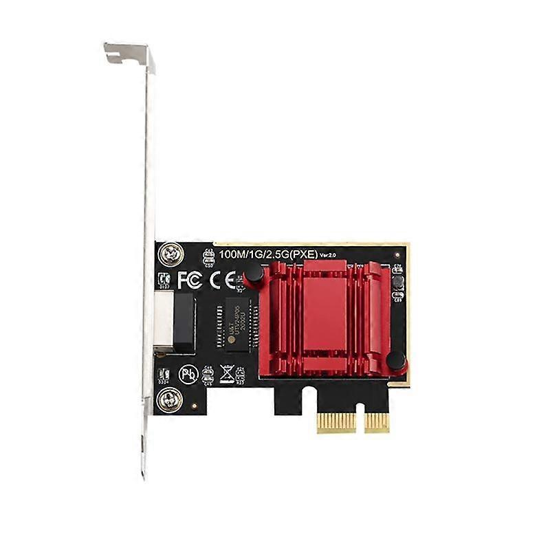 2.5G PCI-E Network Card RTL8125B Chip Gigabit Ethernet PCIE Network Card 10/100/2500Mbps 1Gbps/2.5Gbps RJ45 LAN PC