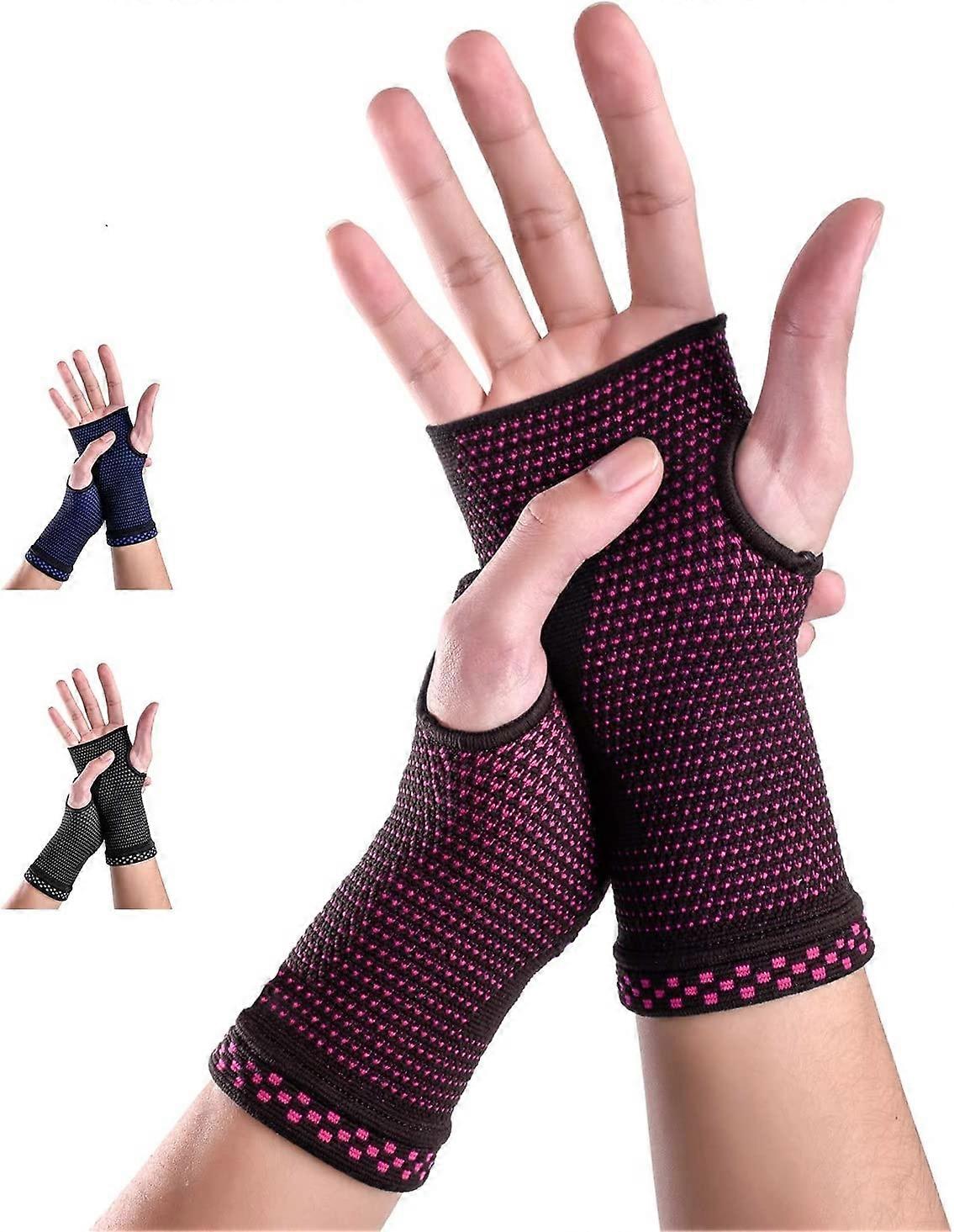 1 Pair  Wrist Compression Glove Wrist Support Sleeves for Ca