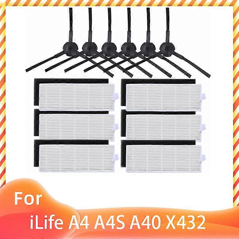 Spare For Chuwi iLife A4 A4S A40 Polaris PVCR 0726 0826 0926 Side Main Brush Cover Hepa Filter Strainer Mop Accessories