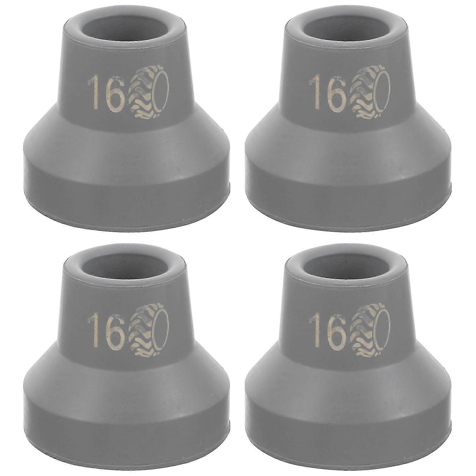 4pcs松葉杖交換用ヒントウォーキング杖チップ松葉杖交換用杖チップ滑り止め杖プロテクター