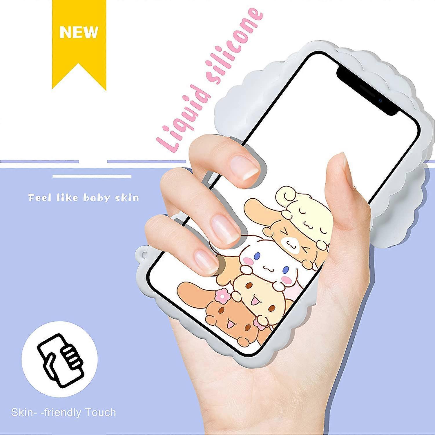 Trendy Fun for iPhone 13/13 Pro Case,Silicone Aesthetic Cartoon