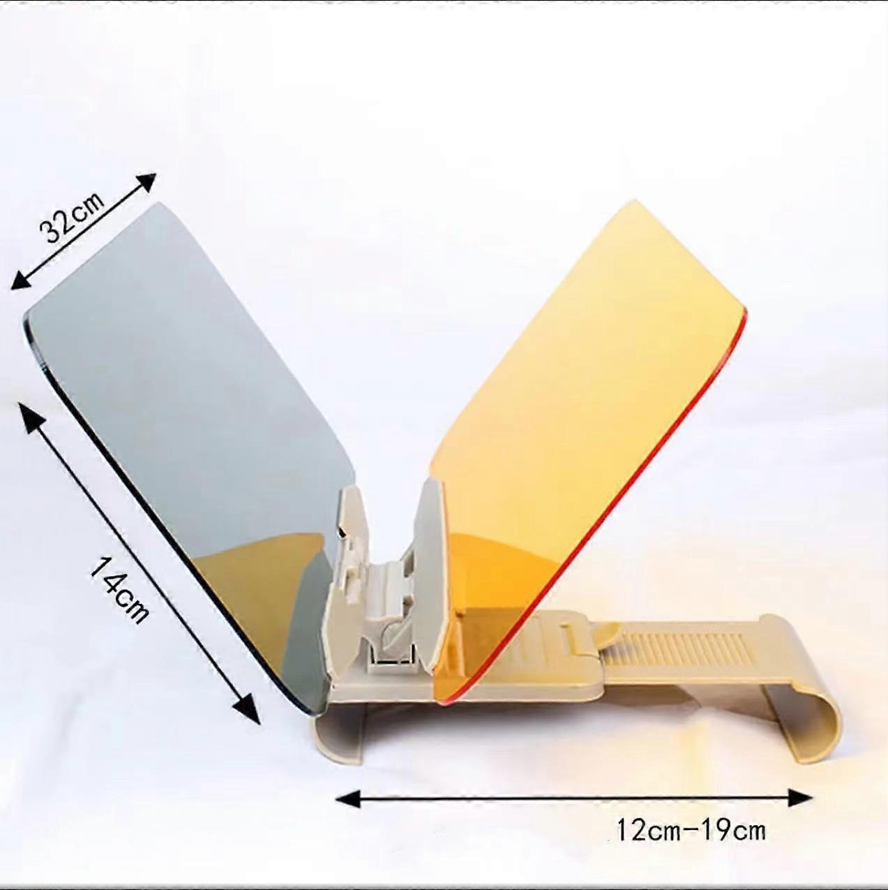 Car sun visor, day and night anti glare sun visor, two in one car sun and UV shield, glare free anti glare sun visor, driving mirror goggleslarge