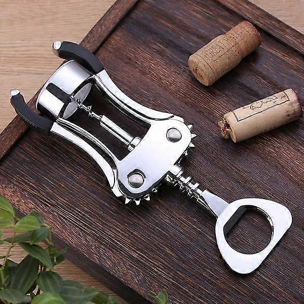 Wine Opener, Zinc Alloy Premium Wing Corkscrew Wine Bottle Opener with Multifunctional Bottles Opener, Upgrade
