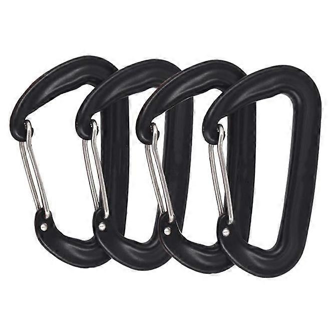 Super strong snap hooks with a load capacity of up to 1200 kg, 4 pieces, small aluminum snap hooks for key rings, backpacks, hammocks, aerial yoga, pe