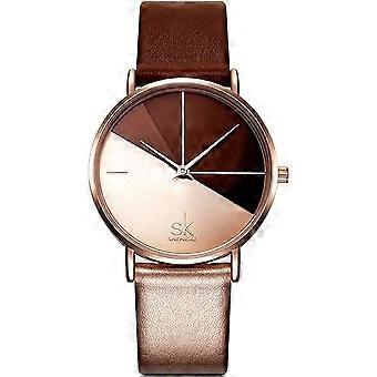 2set Simplicity Creative Women Watch Genuine Leather Elegant Women Watches Ladies Business Wristwatch