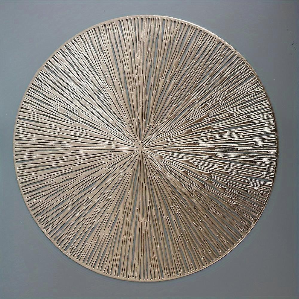6pcs Fireworks Bronzing PVC Placemats, Hollow Out Washable Reusable Multi-purpose Anti-fouling Table Mats, Heat Insulation Pads, Tabletop Protection,