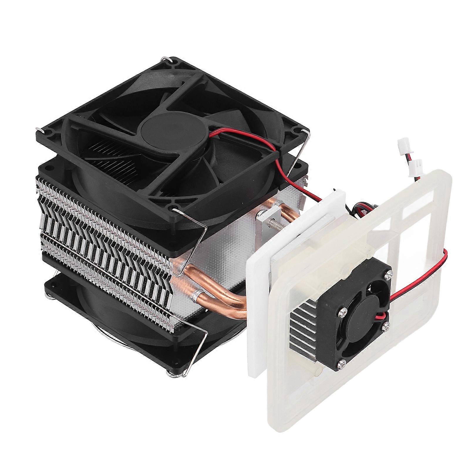Semiconductor Cooling System Kit for DIY Refrigeration 6A 12V 72W Quick Cooling Abs+Al Alloy Easy Install