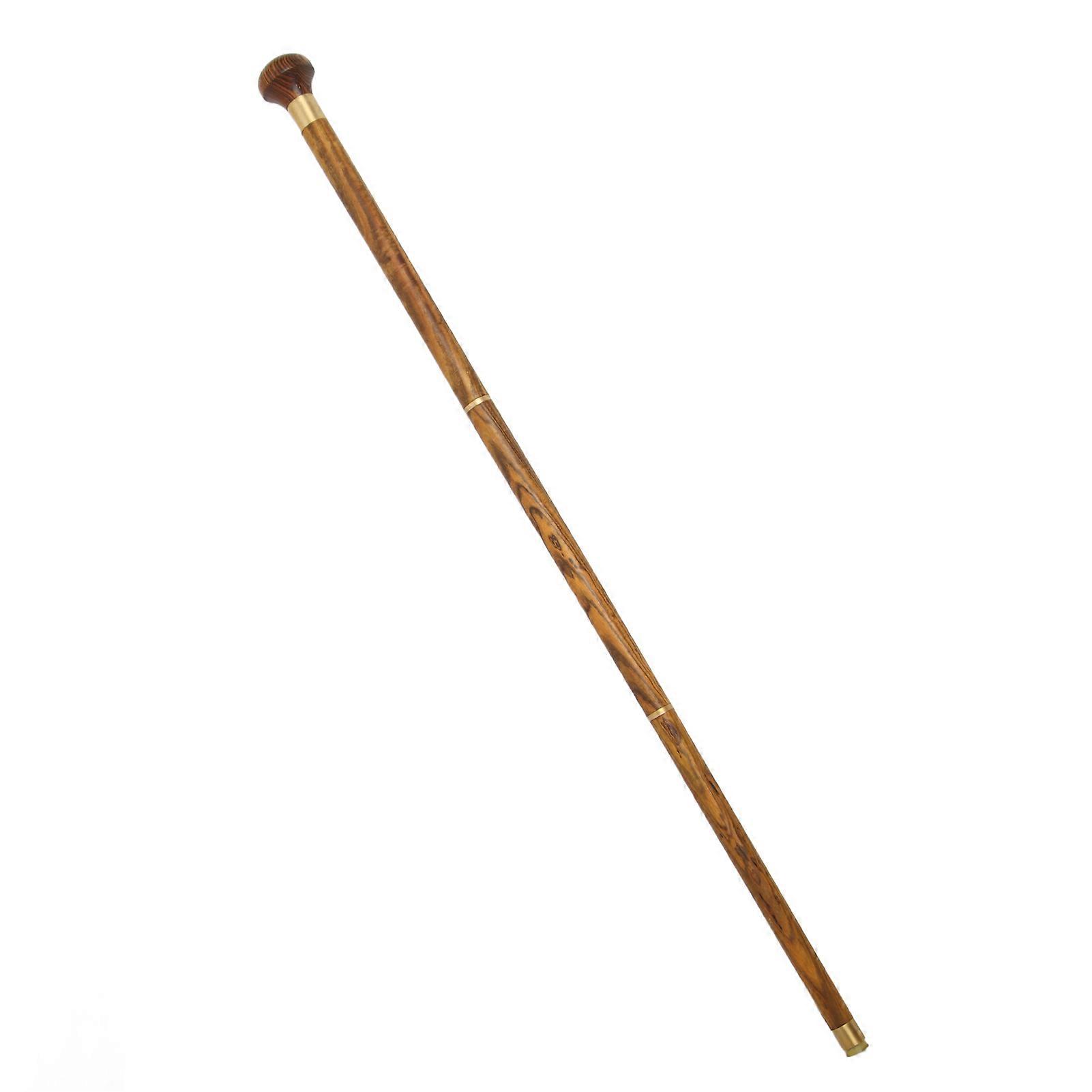 Hiking Walking Sticks Wooden 3 Section Hand Cane for Elderly Support
