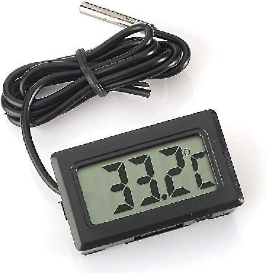Gauge Temperature Monitor With External Waterproof Probe For Refrigerator Aquariums
