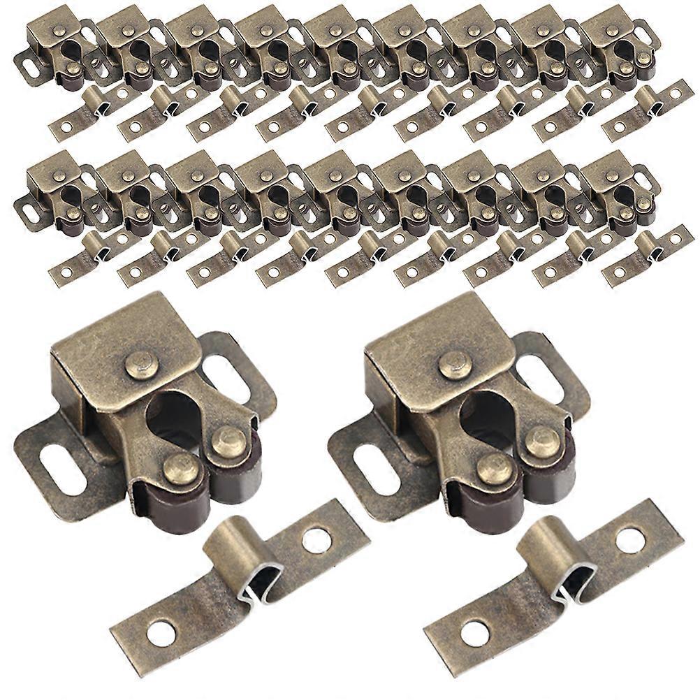 20pcs Cabinet Latches And Catches Spring Cabinet Latches Cupboard Double Ball Roller Catch